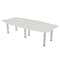 Skutchi Designs 45 in W, 96 in L, 29 in H, Engineered Wood Top, White HAR-BOT-46X93-PT-WC - alternate 1